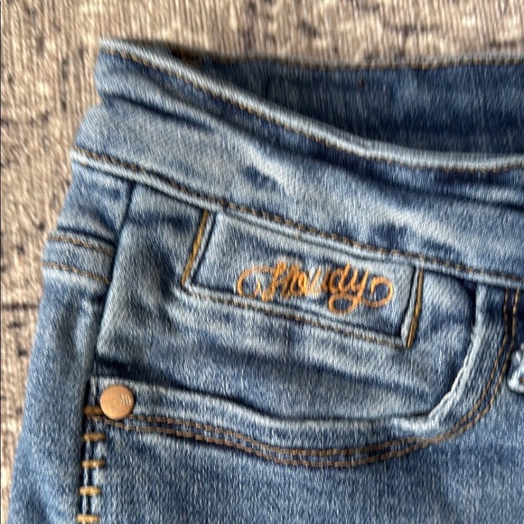 Judy Blue Blue Denim Jeans - Size 27 / 5 Boyfriend fit “Howdy” - Picture 6 of 11